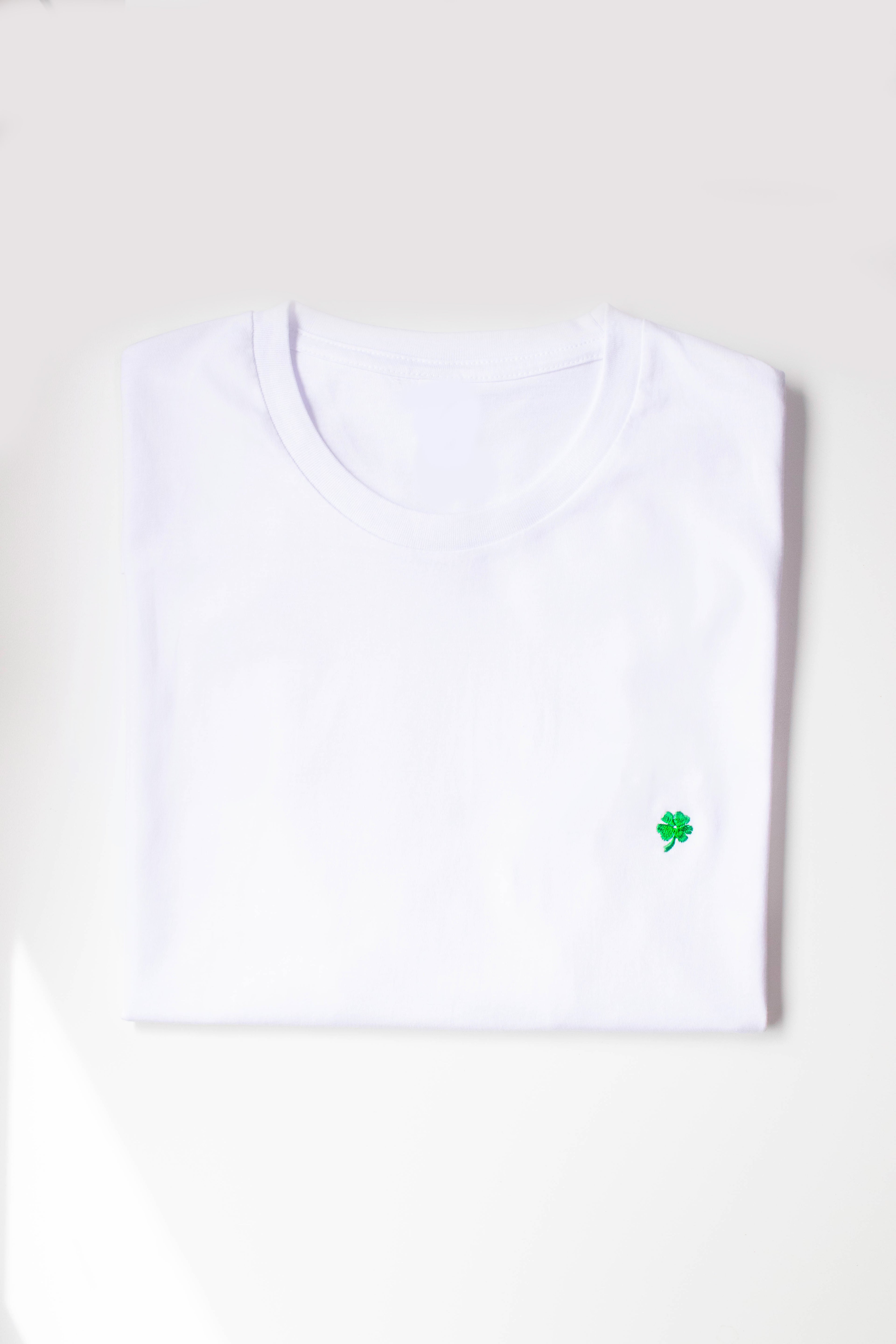 Minimal Clover, White T-Shirt