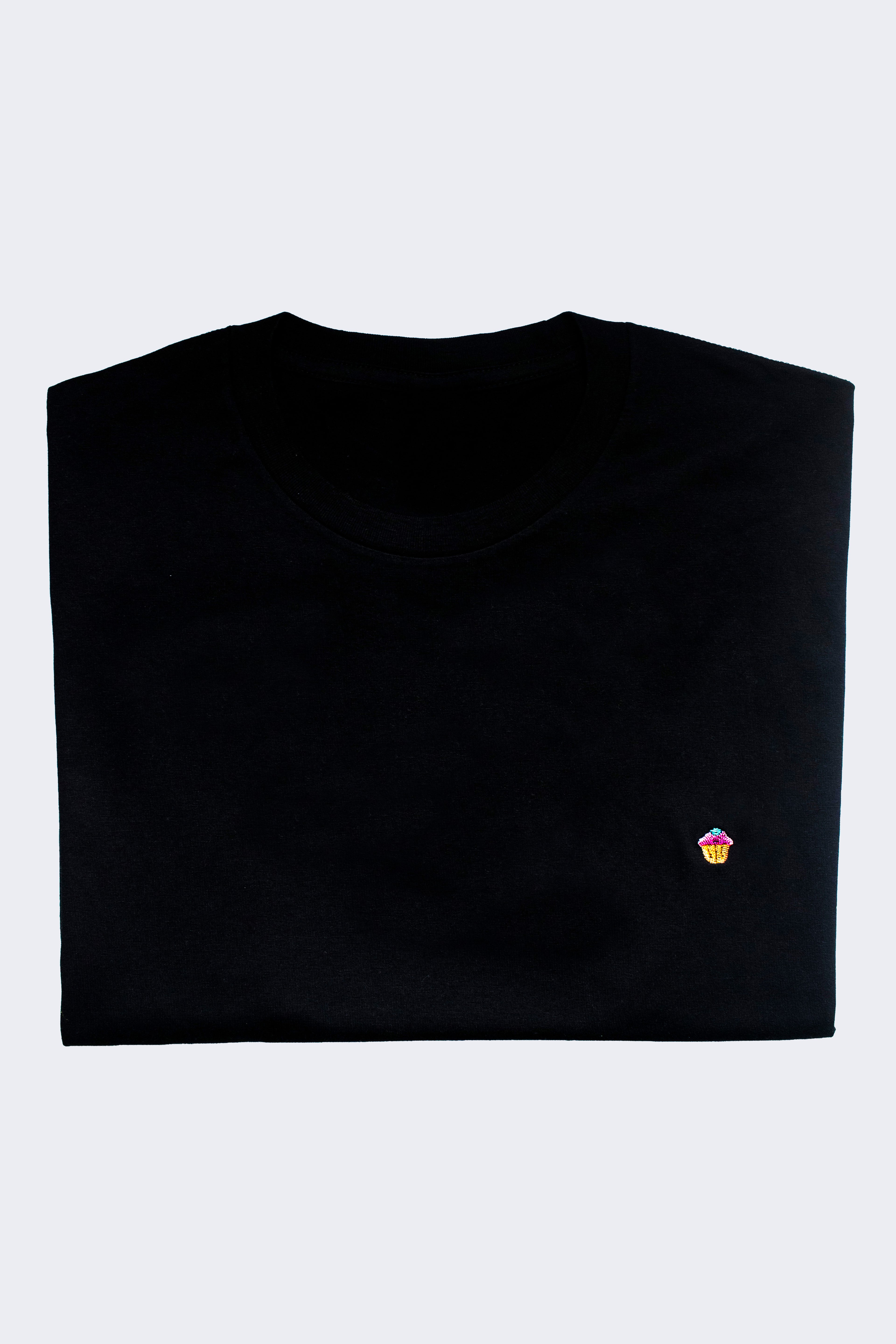 Minimal Muffin, Black T-Shirt