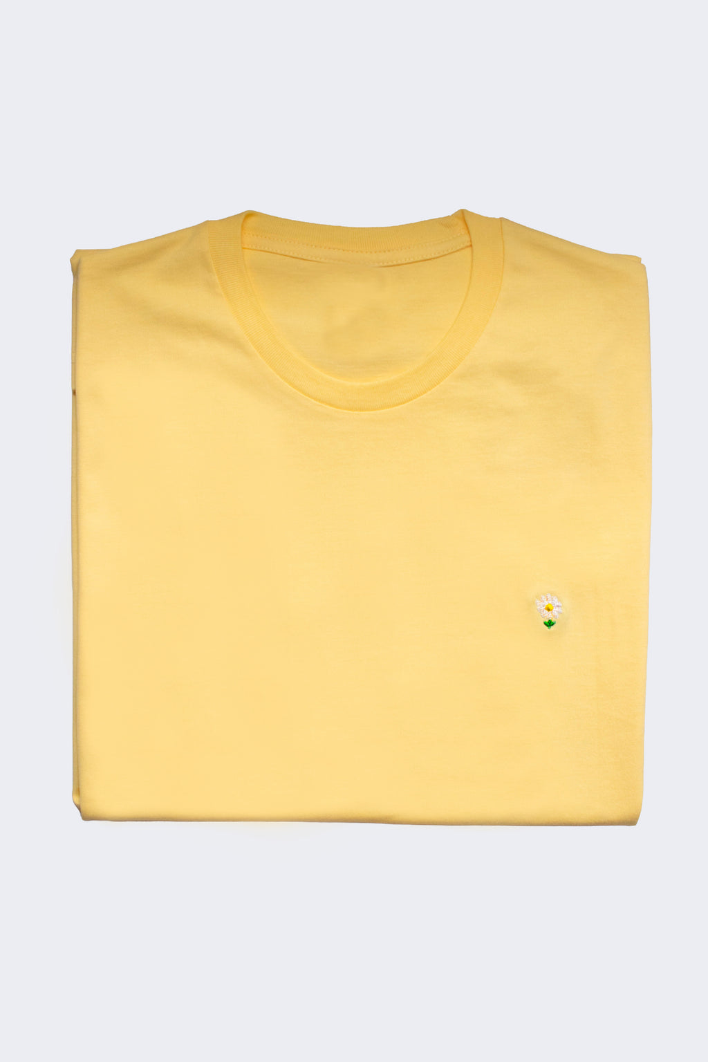 Minimal Flower, Yellow T-Shirt