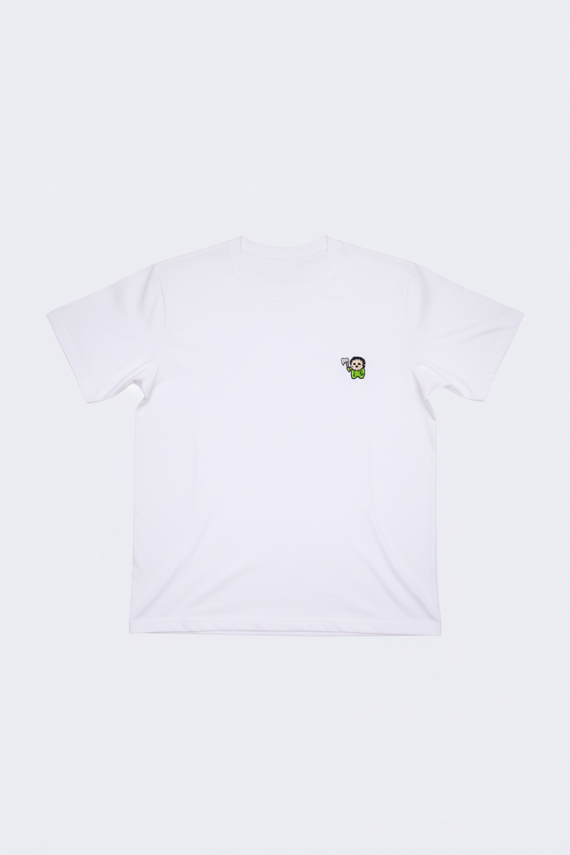 Camiseta abierta y extendida