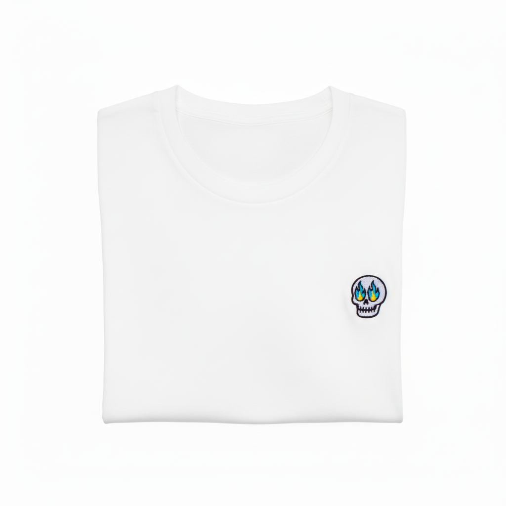 Camiseta blanca - Doblada