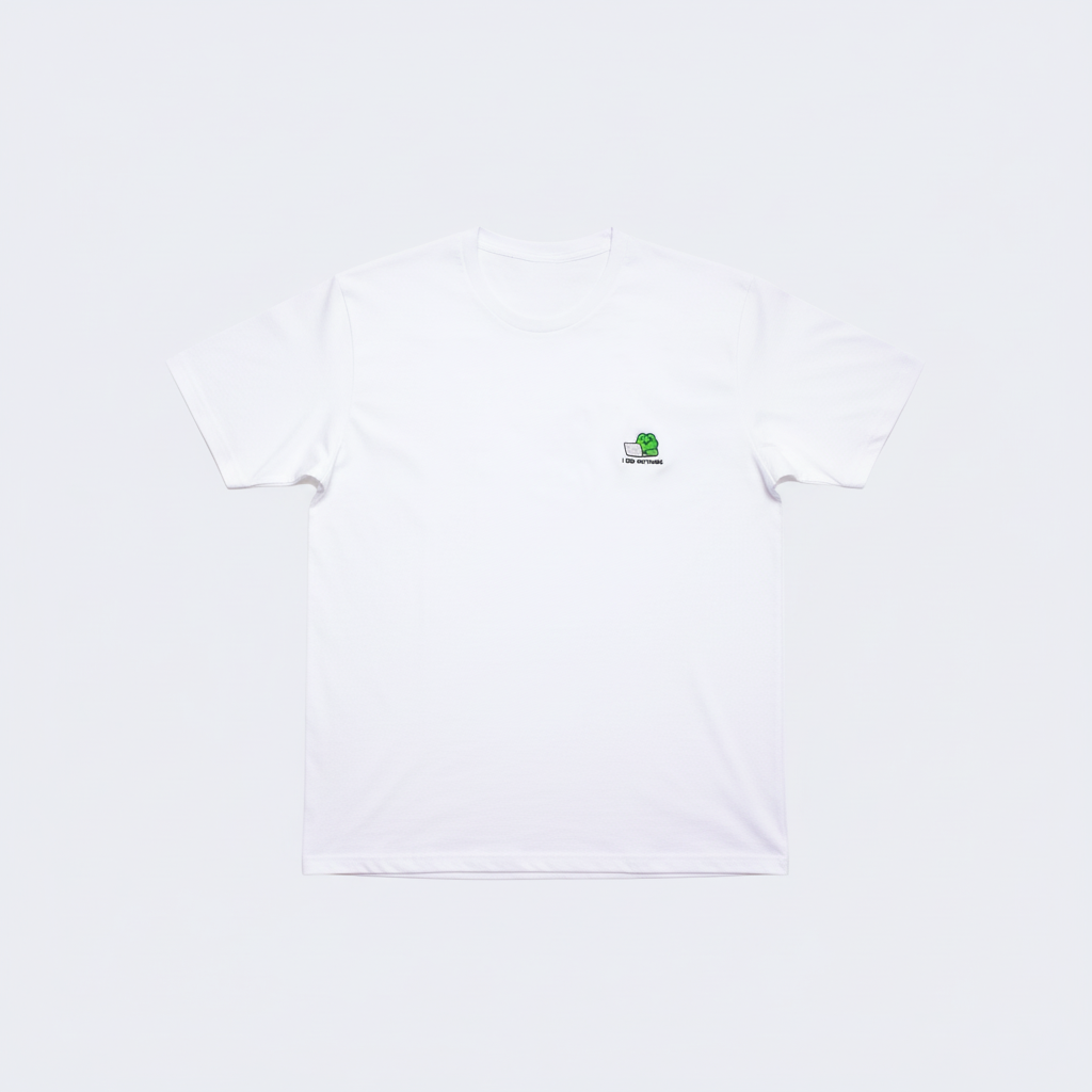 Camiseta blanca plana