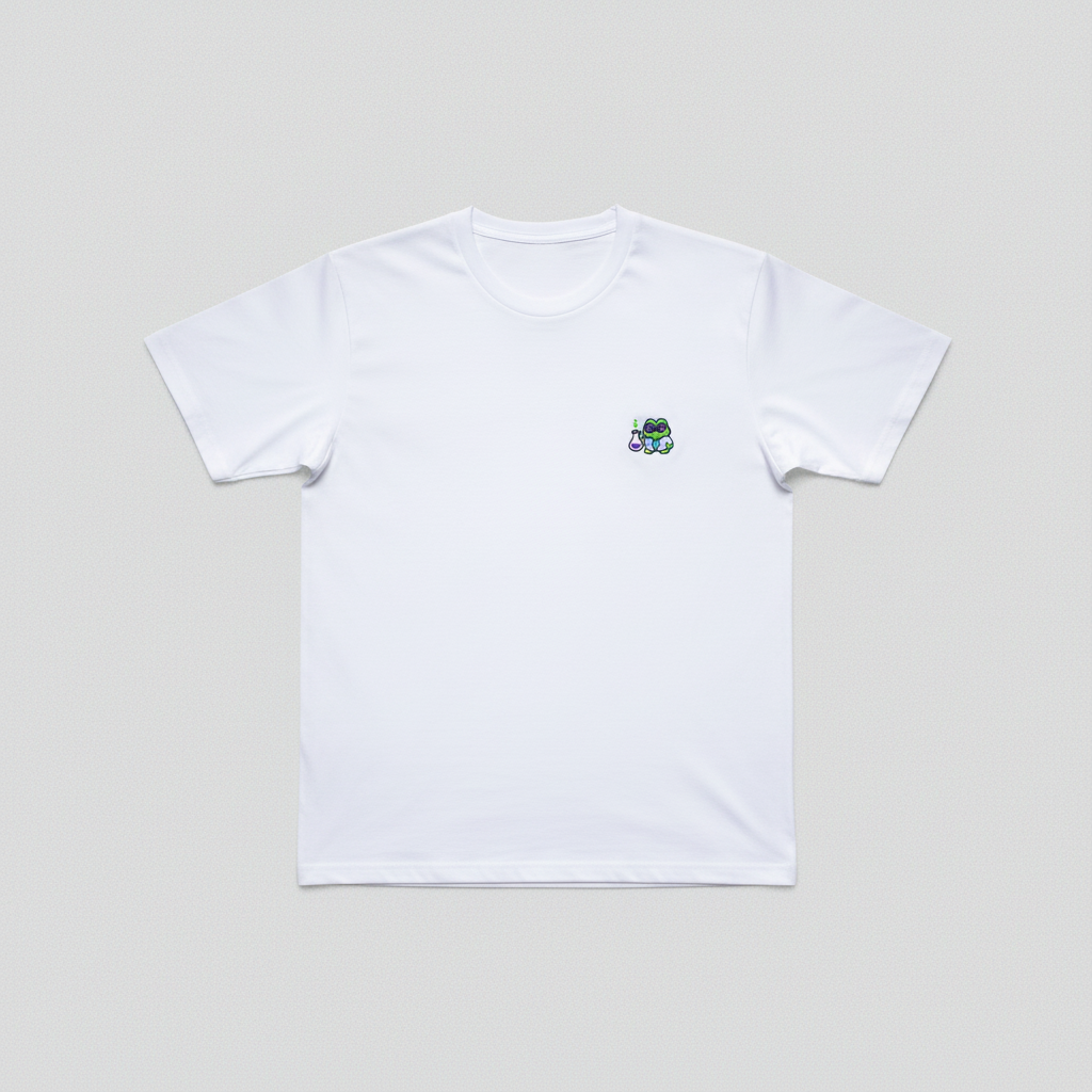 Camiseta blanca The Scientist abierta