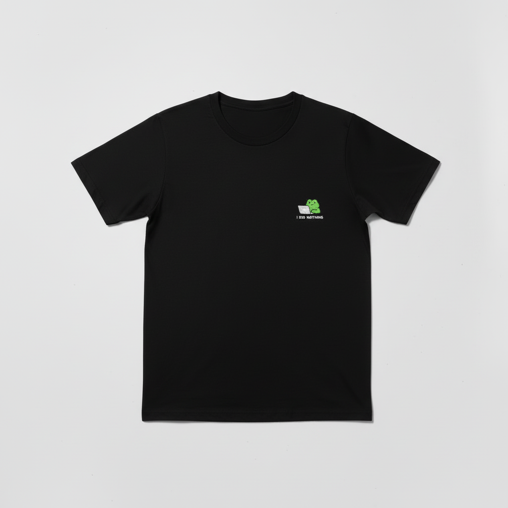 Camiseta negra abierta