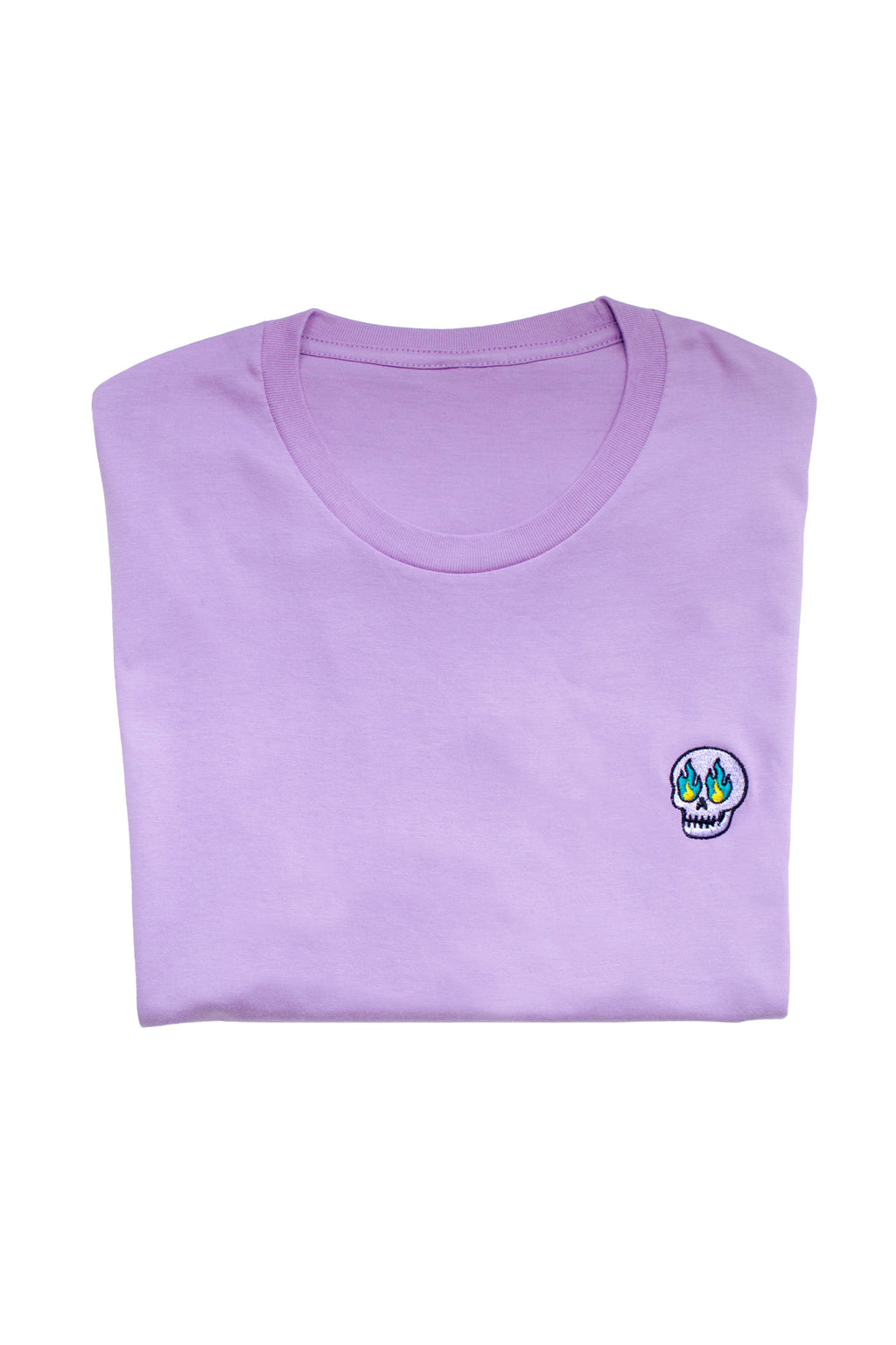 Minimal Skull, Violet T-Shirt