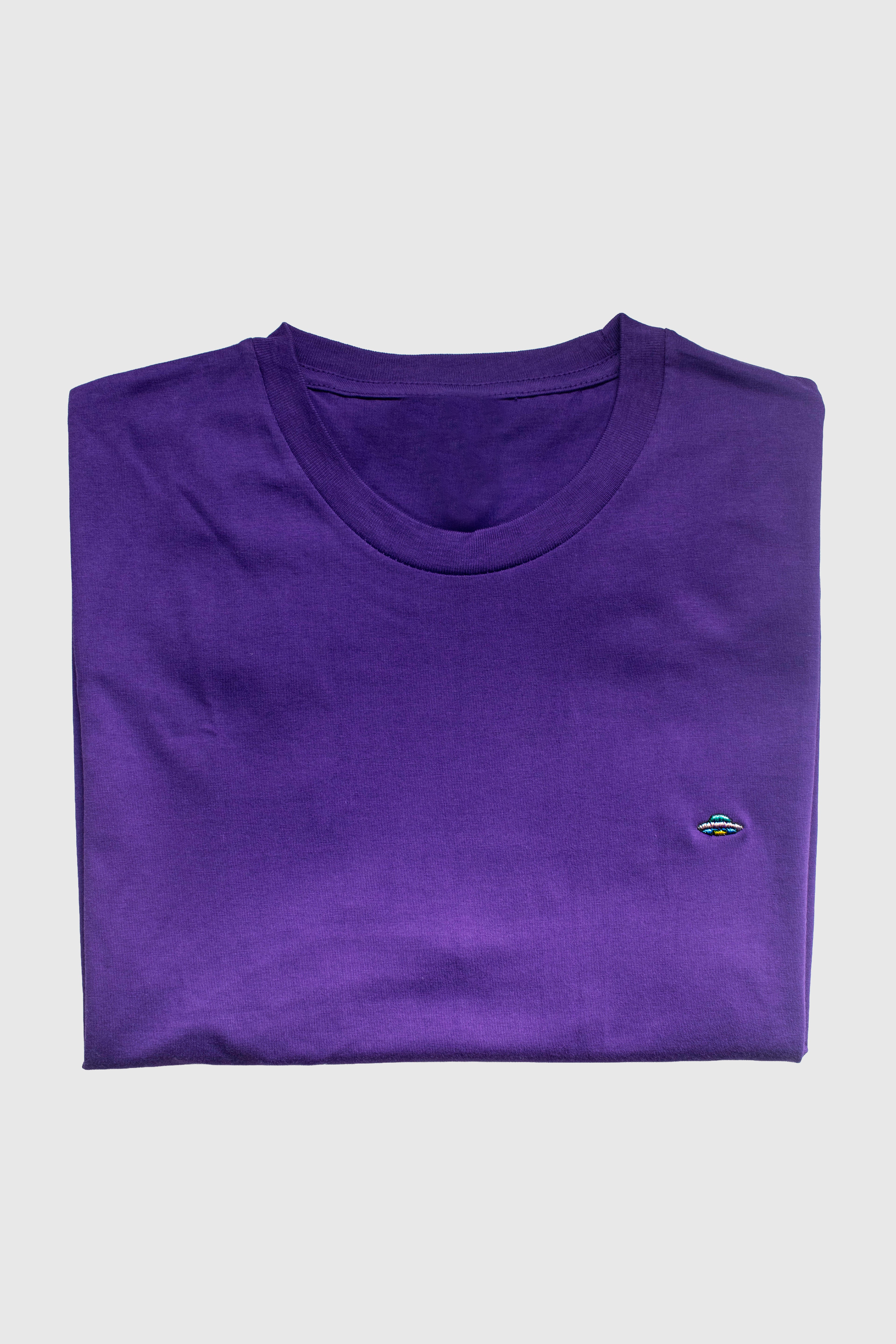 Minimal UFO, Purple T-Shirt