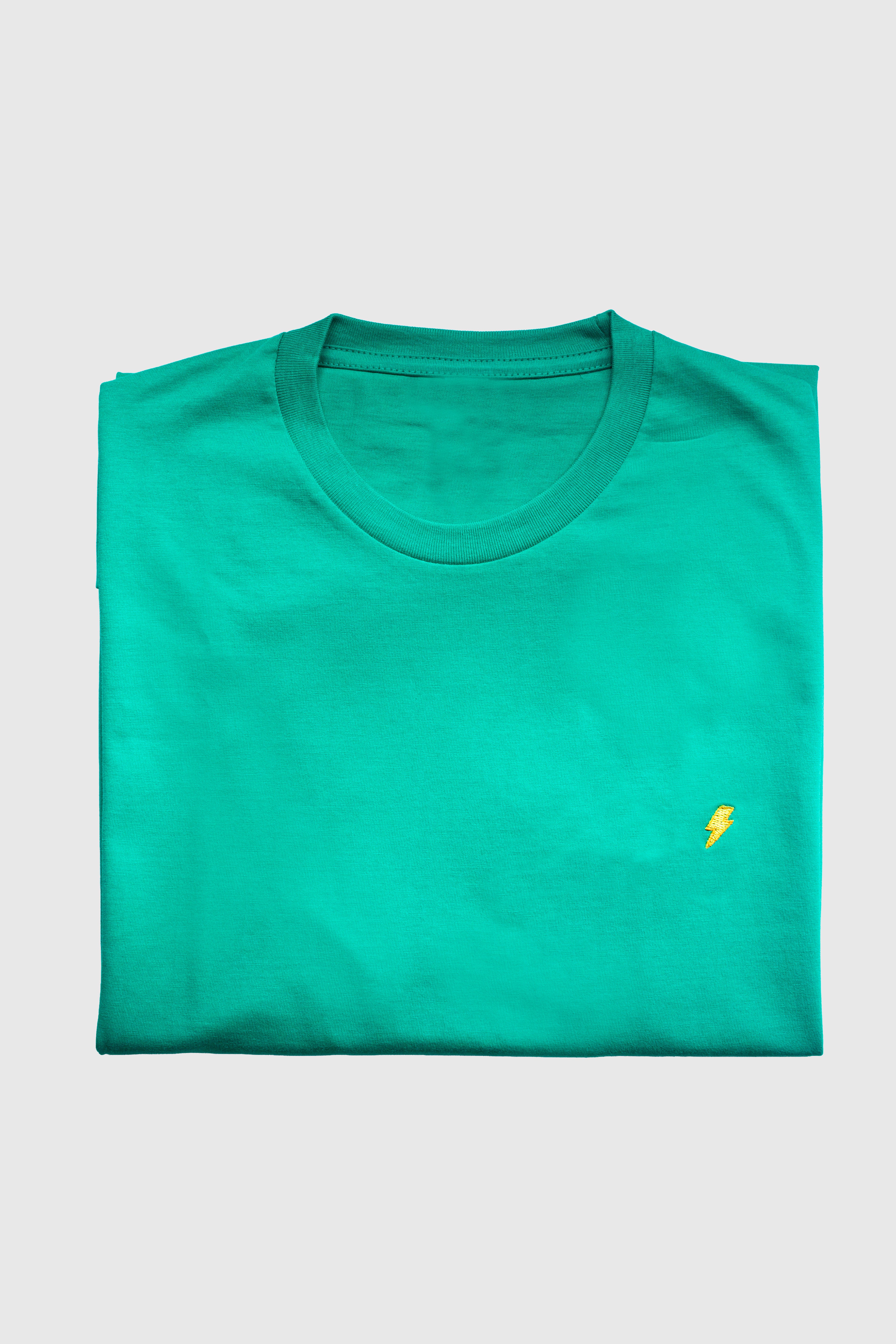 Minimal Lightning, Green T-Shirt